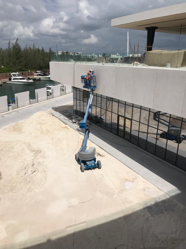 Pulido de muro o fachada en Playa del Carmen 